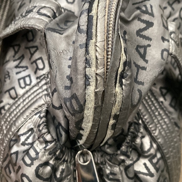 Large Vintage Chanel Nylon Handbag - Picture 5 of 12